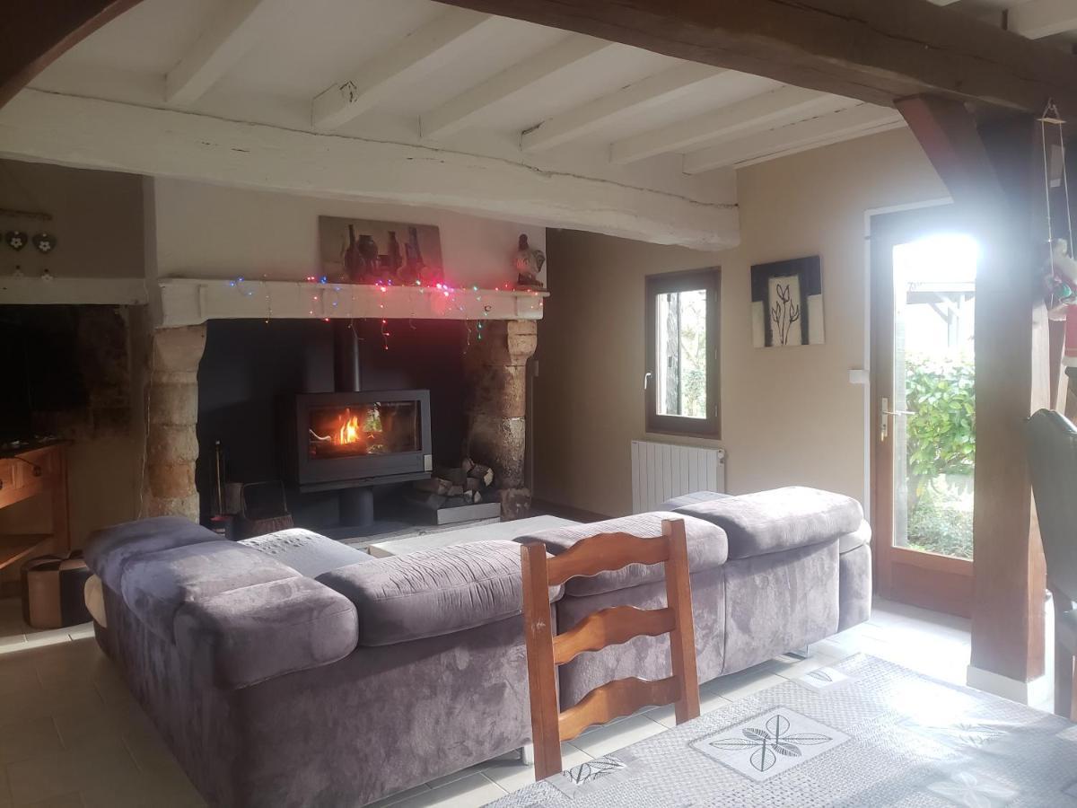 Villa Les 2 chaumières avec piscine Epinay Esterno foto
