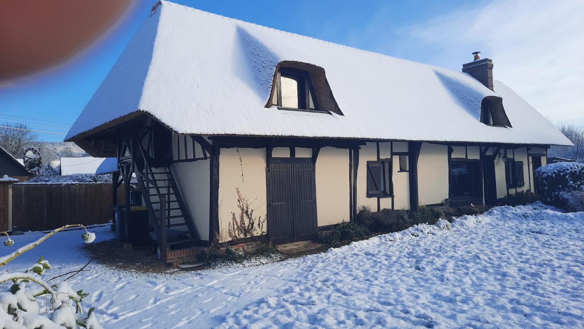 Villa Les 2 chaumières avec piscine Epinay Esterno foto
