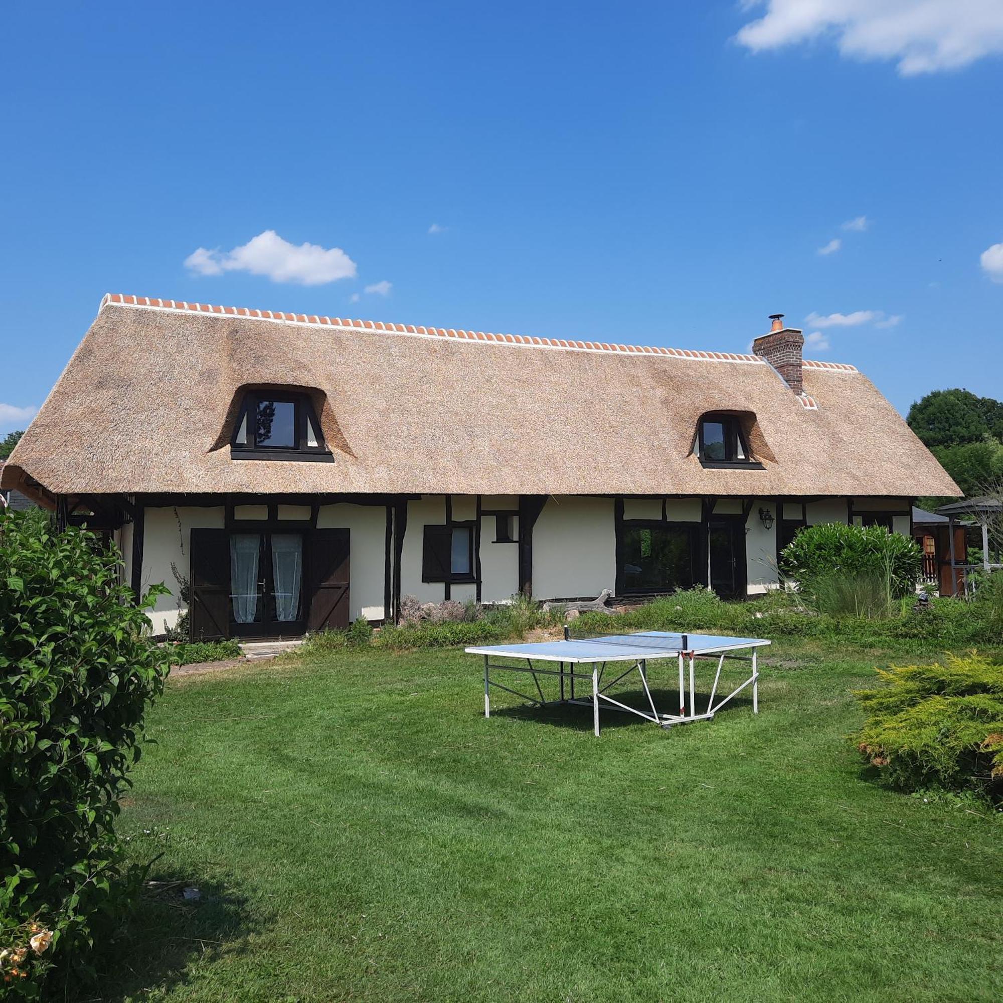 Villa Les 2 chaumières avec piscine Epinay Esterno foto
